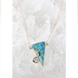 Native Gem chrysocolla triangle